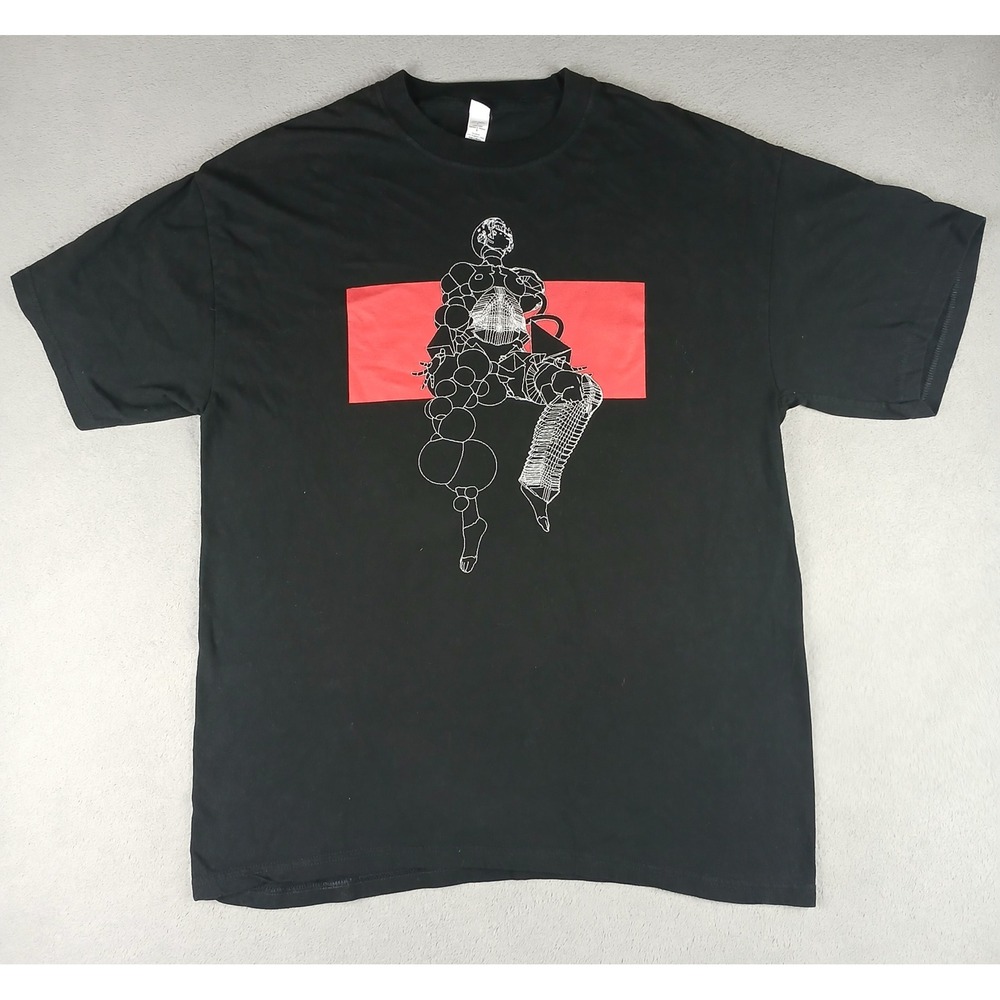 Nullsleep Collapsed Desires Tour 2010 T-Shirt Mens Large Black Graphic Tee